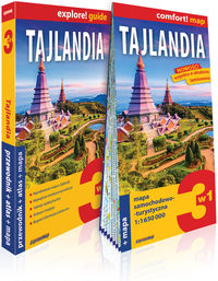 Tajlandia 3w1: przewodnik + atlas + mapa