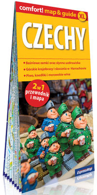 Czechy laminowany map&guide XL (2w1: przewodnik i mapa)